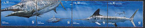 Азоры, Рыбы, WWF, 2004, 4 марки